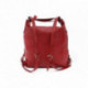 Červená dámská kabelka s kombinací batohu Jawell