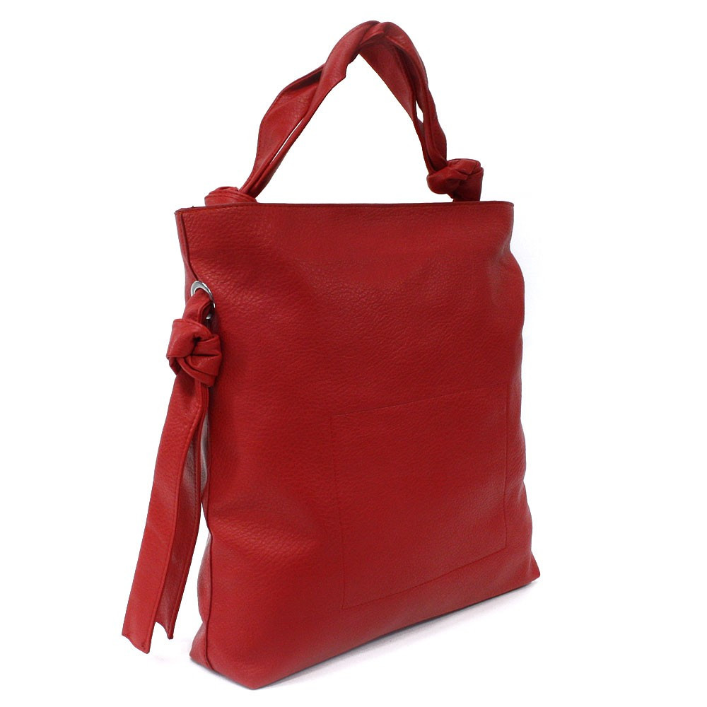 Červená dámska zipsová kabelka cez rameno Aryana