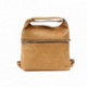 Světle hnědá dámská trendy kabelka s kombinací batohu Noreis