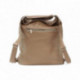 Světle hnědá velká dámská kožená kabelka s kombinací batohu Beauvais