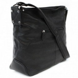 Čierna priestranná nadčasová kabelka Akina