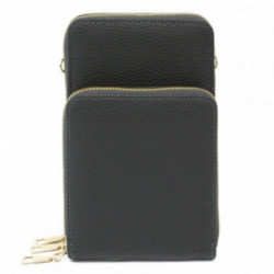 Tmavosivá zipsová dámska kabelka cez telo Elsie