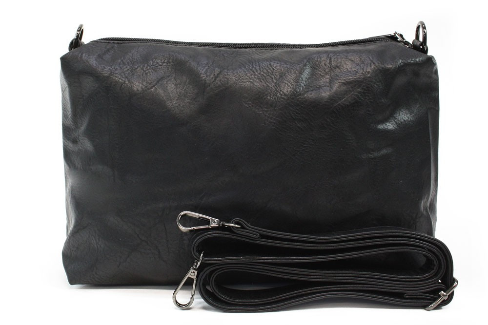 Černý dámský elegantní kabelkový set 2v1 Kayden