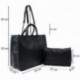 Černý dámský elegantní kabelkový set 2v1 Kayden