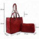 Červený dámský elegantní kabelkový set 2v1 Kayden