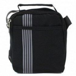 Čierna menšia pánska praktická zipsová crossbody taška Erick