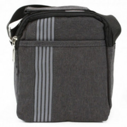 Tmavosivá menšia pánska praktická zipsová crossbody taška Erick