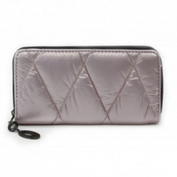 Svetloružová zipsová dlhá dámska peňaženka Kaleigh