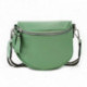 Zelená dámská zipová kabelka/ledvinka Baturra