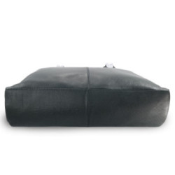 Čierna dámska kožená kabelka Penelopie