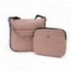 Růžový dámský kabelkový set 2v1 Xsara