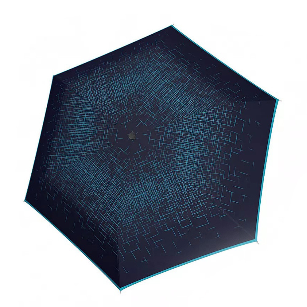 Modrý mechanický skládací dámský deštník Xava