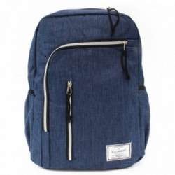 Tmavomodrý zipsový mestský batoh Corvin