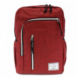 Červený zipsový mestský batoh Corvin