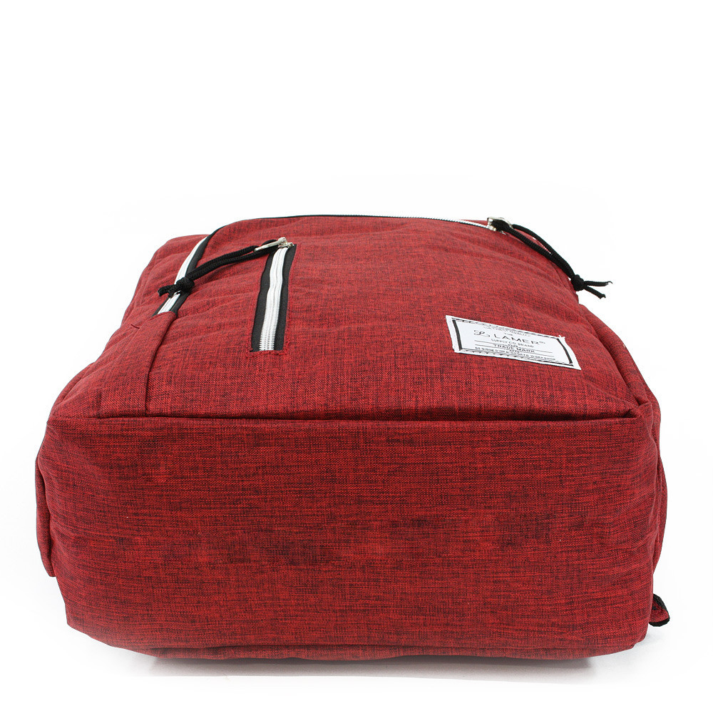 Červený zipový městský batoh Corvin
