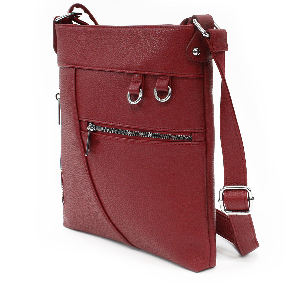 Červená dámska crossbody kabelka Crediel